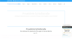 Desktop Screenshot of privatklinik-schlossstrasse.de