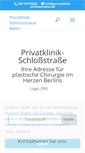 Mobile Screenshot of privatklinik-schlossstrasse.de
